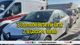 3 Otomobil Birbirine