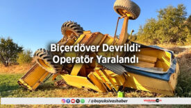 Biçerdöver Devrildi