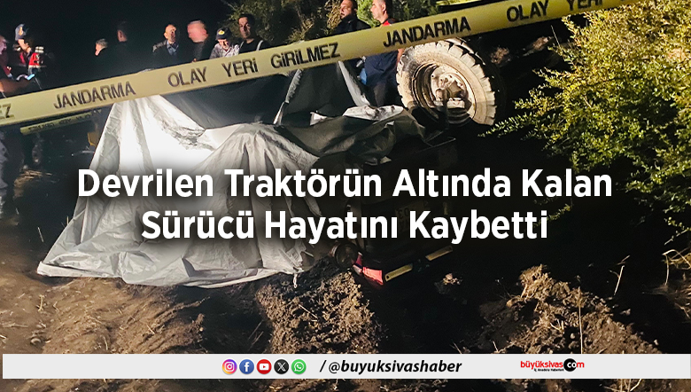 Devrilen Traktörün