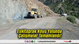 Eskitoprak Köyü Yolunda Çalışmalar Tamamlandı!