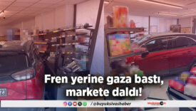 Fren yerine gaza bastı