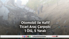 Hafif Ticari Araç Çarpıştı