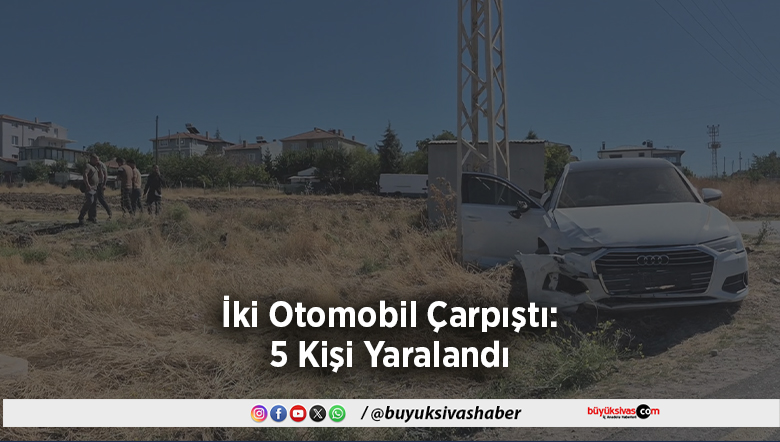 İki Otomobil Çarpıştı