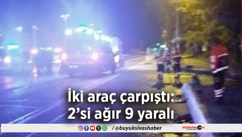 İki araç çarpıştı: