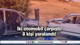 İki otomobil çarpıştı