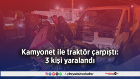 Kamyonet ile traktör