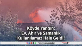 Köyde Yangın