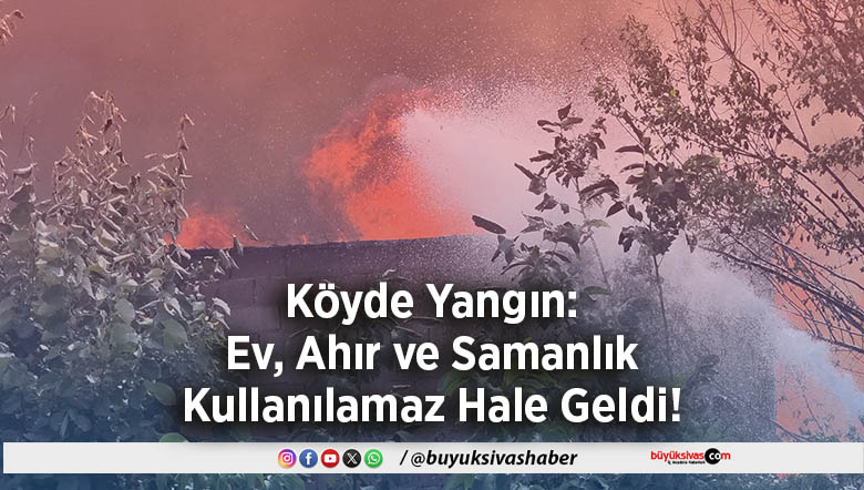 Köyde Yangın