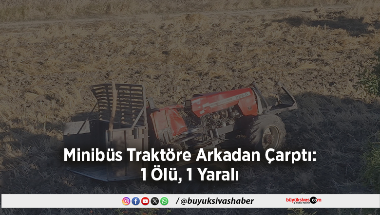 Minibüs Traktöre Arkadan