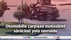 Otomobille çarpışan