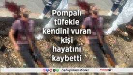 Pompalı tüfekle kendini vuran