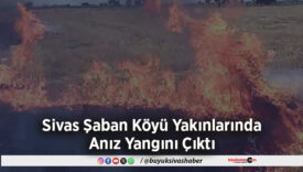 Sivas Şaban Köyü Yakınlarında