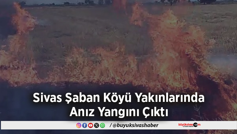 Sivas Şaban Köyü Yakınlarında