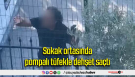 Sokak ortasında pompalı