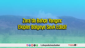 Zara’da Bahçe Yangını