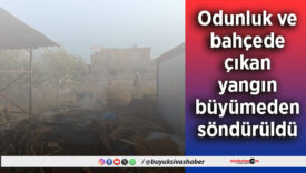 yangın büyümeden söndürüldü