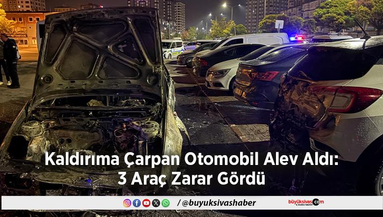 3 Araç Zarar Gördü