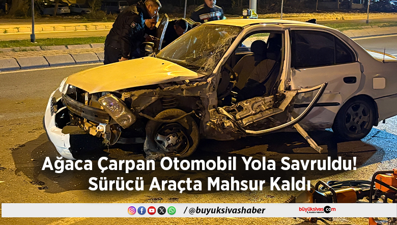 Ağaca Çarpan Otomobil