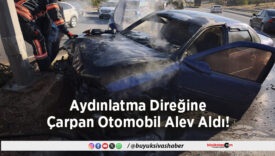 Aydınlatma Direğine Çarpan