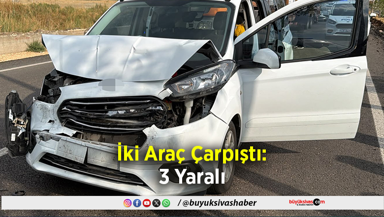 Çarpıştı 3 Yaralı