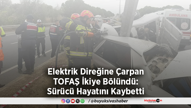 Elektrik Direğine Çarpan