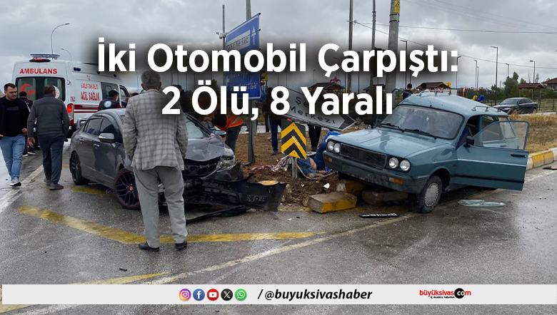 İki Otomobil Çarpıştı