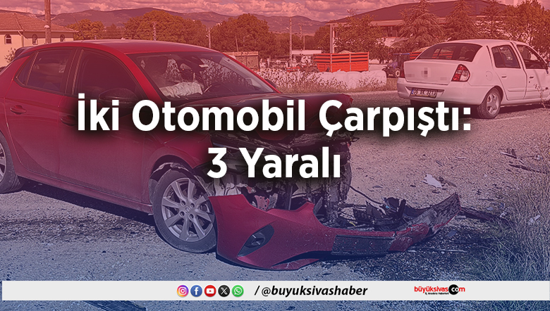 İki Otomobil Çarpıştı