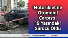 Motosiklet ile Otomobil Çarpıştı