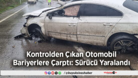 Otomobil Bariyerlere Çarptı