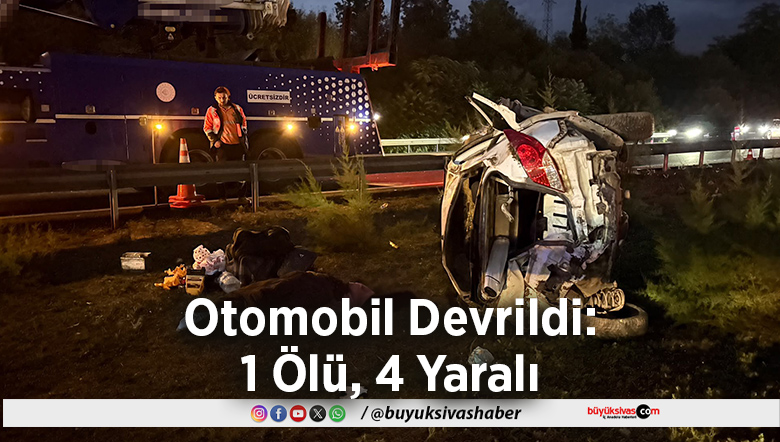 Otoyolda Feci Kaza