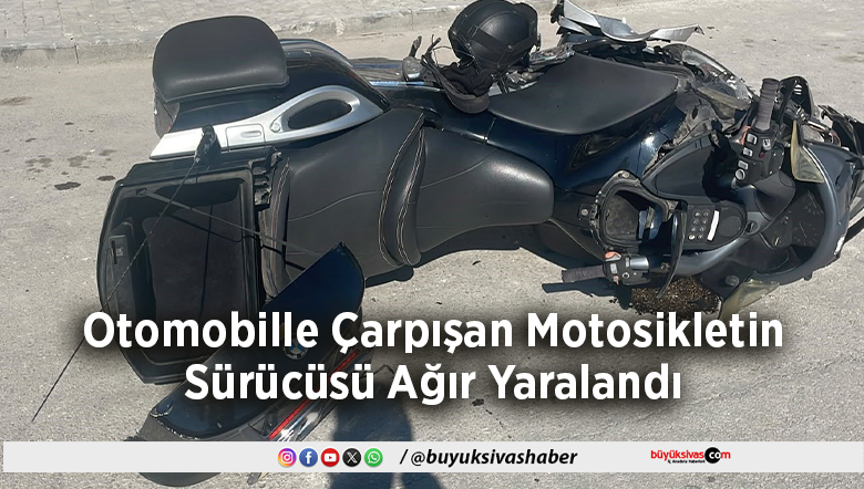 Otomobille Çarpışan Motosikletin
