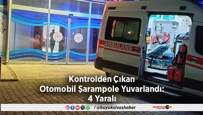 Şarampole Yuvarlandı 4 Yaralı