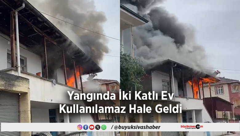 Yangında İki Katlı Ev