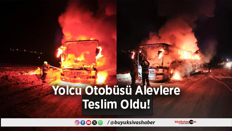 Yolcu Otobüsü Alevlere